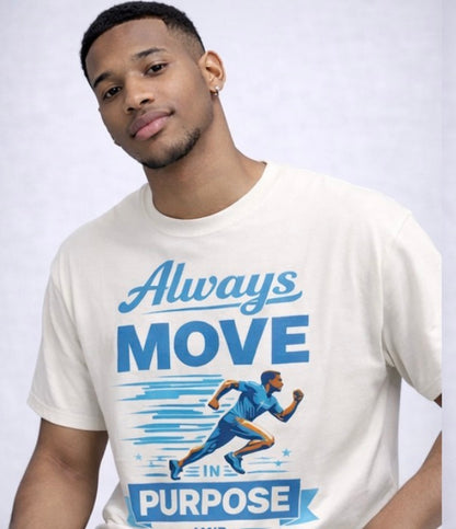 Always Move In Purpose Tee UNC Color