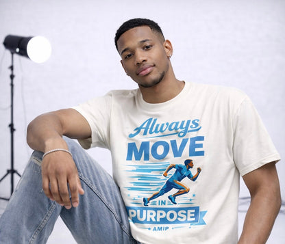 Always Move In Purpose Tee UNC Color