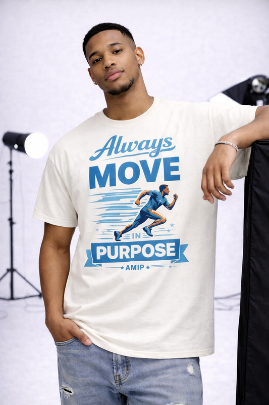 Always Move In Purpose Tee UNC Color