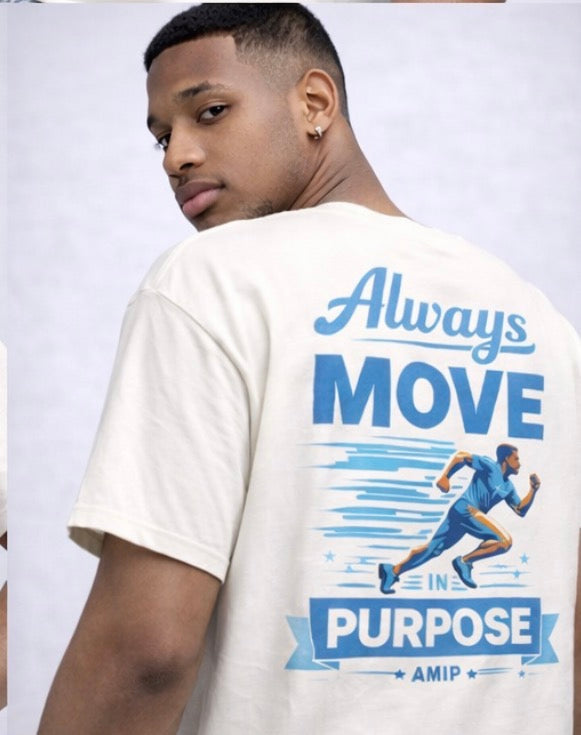 Always Move In Purpose Tee UNC Color
