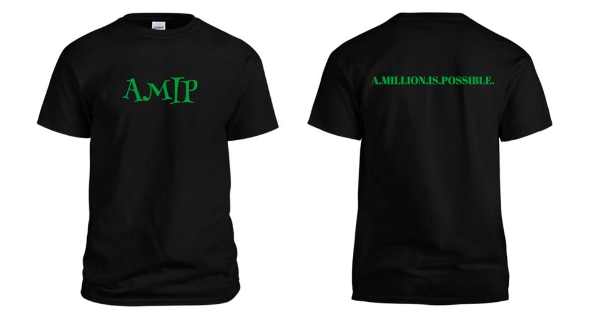 AMIP SLIME GREEN GLOW IN THE DARK TEE