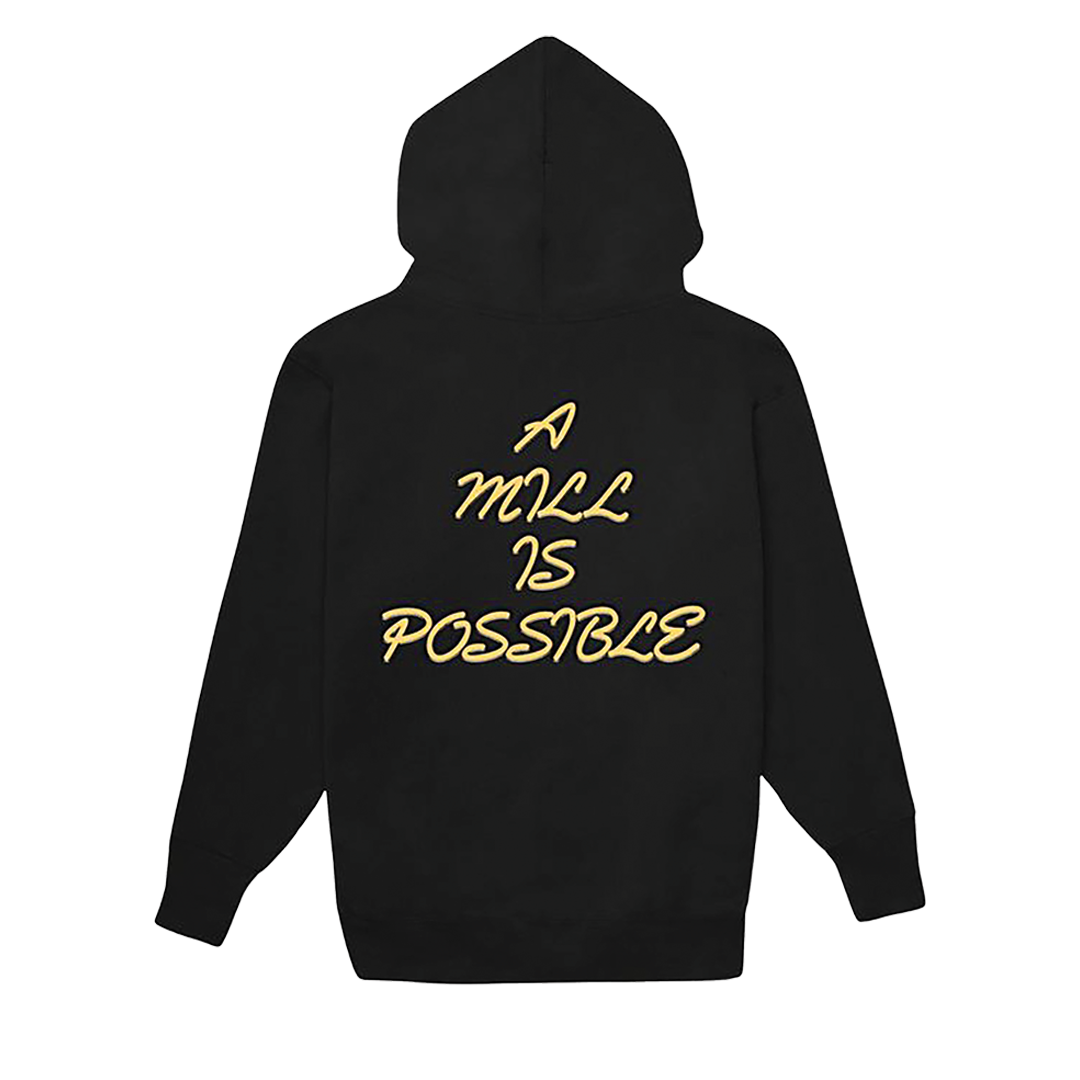 Amip Skeleton Hand Hoodie Black