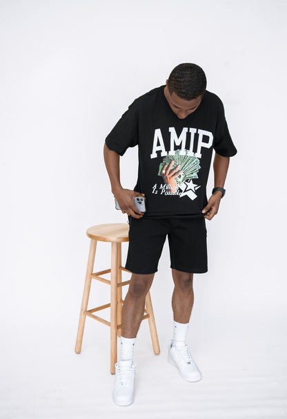 Amip Black Spread Tee