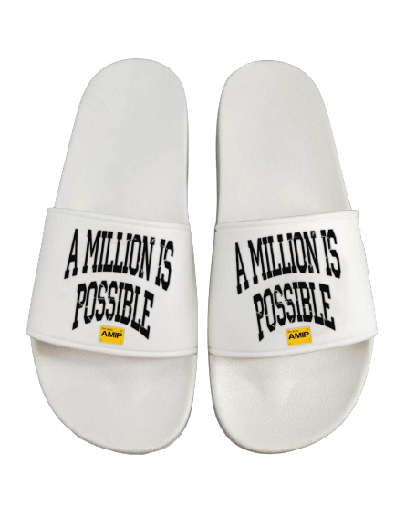 Amip Classic White Slides Unisex