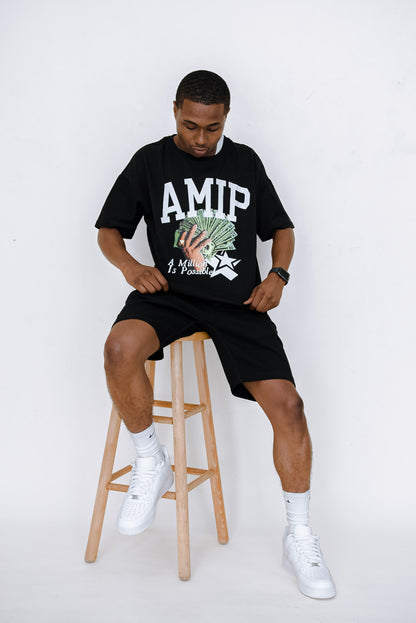 Amip Black Spread Tee