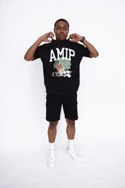 Amip Black Spread Tee